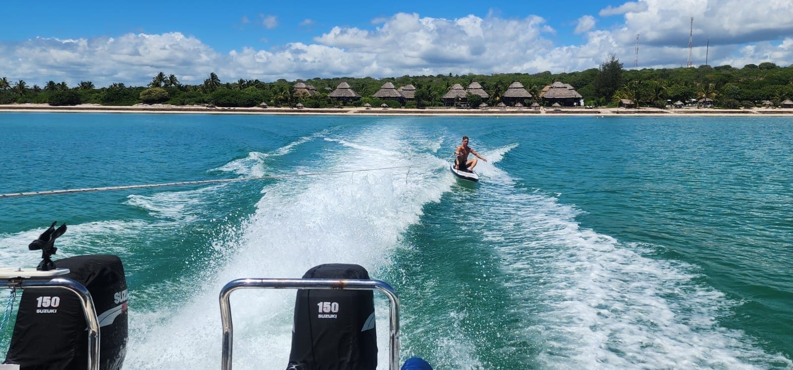 Tubing in the ocean