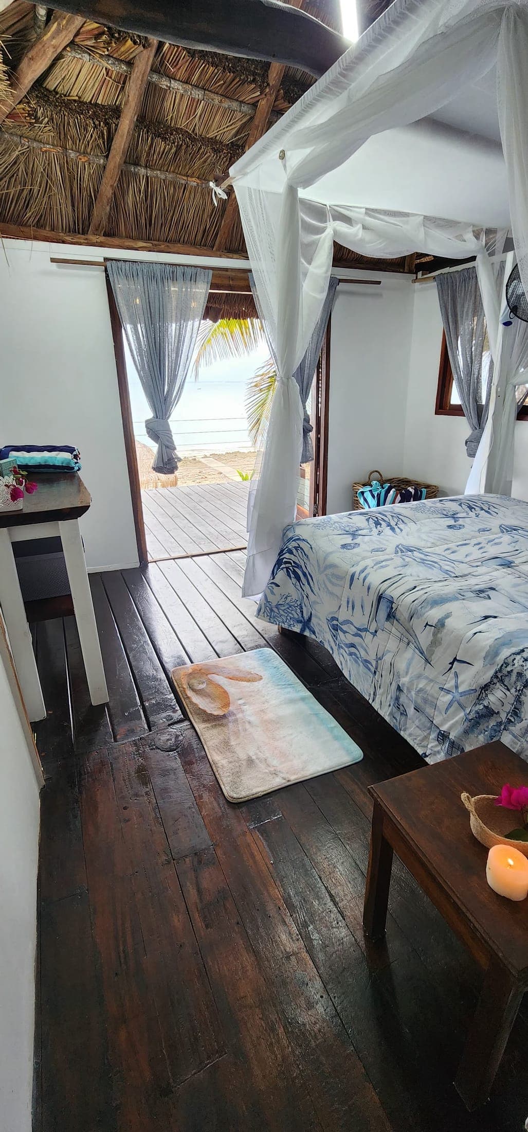Bedroom with ocean view