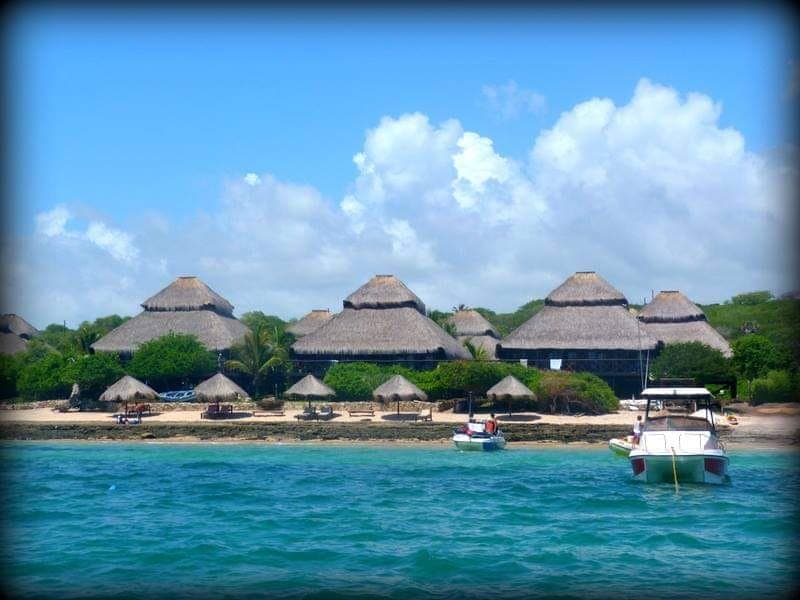 Blue Paradise seen from the water